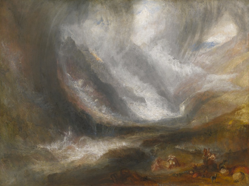 Valley of Aosta: Snowstorm, Avalanche, and Thunderstorm by Joseph Mallord William Turner (English, 1775–1851)