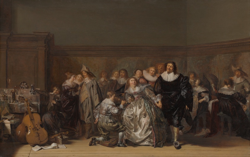 An Elegant Company by Pieter Codde (Dutch, 1599-1678)