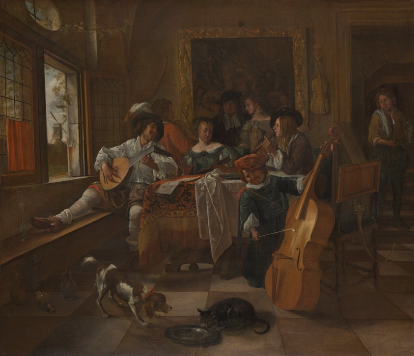 The Family Concert von Jan Steen (Dutch, 1626–1679)