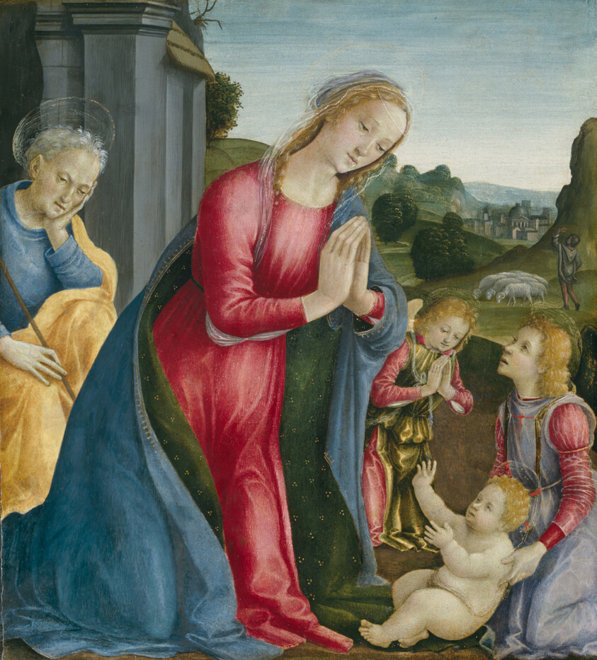 The Adoration of the Christ Child by Vincenzo Frediani (Italian, 1485–1505)